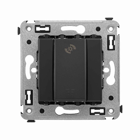 DKC Avanti Черный матовый Диммер кнопочный для LED ламп