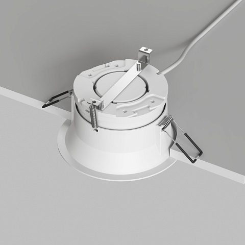 Denkirs DK2155-WH Встраиваемый светильник INER, до 15 Вт LED, GX53, IP20, алюминий, белый