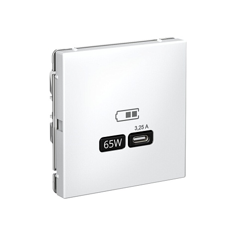Systeme Electric ArtGallery Лотос USB Розетка тип-С 65Вт высокоскор.заряд. QC, PD, механизм