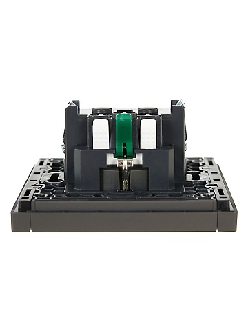 IEK FORTE&PIANO Серый Розетка с/з безвинтовое крепление 16А FP314