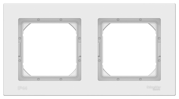 SE AtlasDesign Aqua Бел Рамка 2-ая IP44