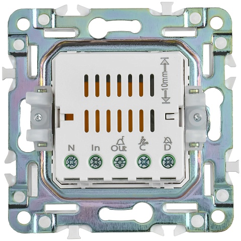 IEK SKANDY Черный Кнопка звонка с индикацией для отелей 10А SK-V17Bl