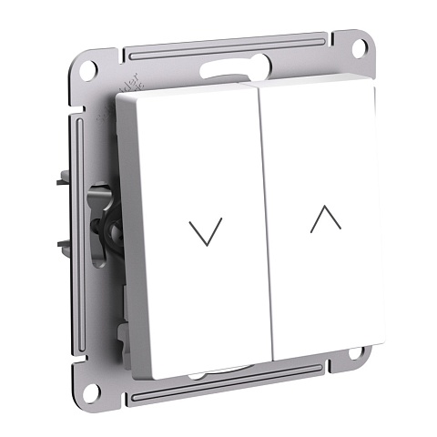 Systeme Electric AtlasDesign Лотос Выключатель 2-клавишный жалюзи, 10А, механизм