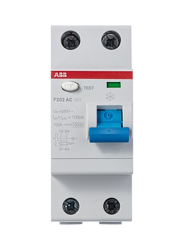 ABB F202AC УЗО 2Р 80А 100mA (AC)
