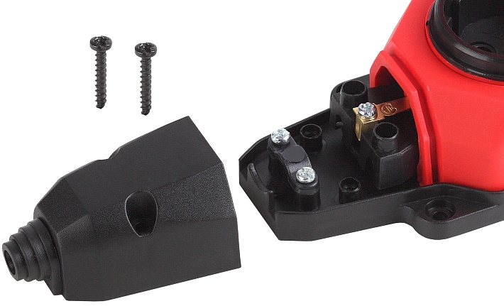 ЭРА Колодка K-3e-RED-IP44 каучуковая с заземлением 3 розетки 16A IP44 красная
