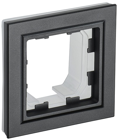 IEK BRITE Рамка 1-местная IP44 РУ-1-БрЧ-44 черный