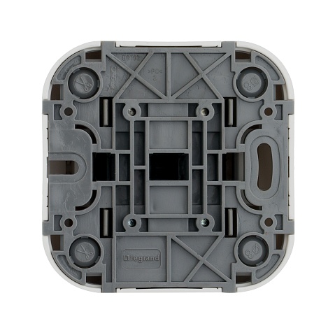 Legrand Quteo Белый Переключатель 2-клавишный 10А