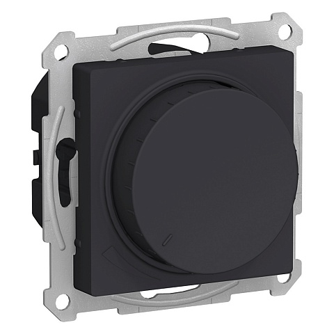 SE AtlasDesign Карбон Светорегулятор (диммер) повор-нажим, LED, RC, 400Вт, мех.