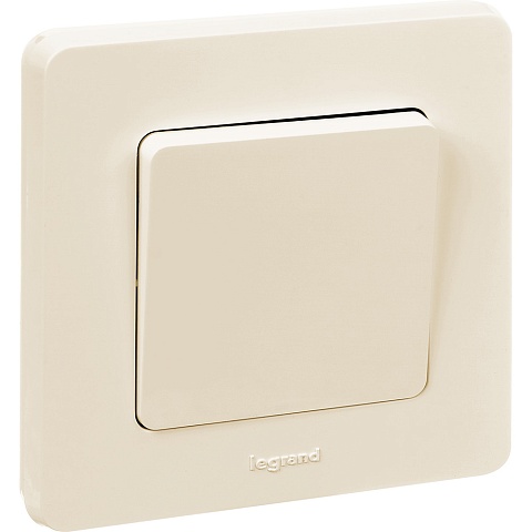 Legrand INSPIRIA Слоновая кость Выключатель одноклавишный 10 AX - 250 В