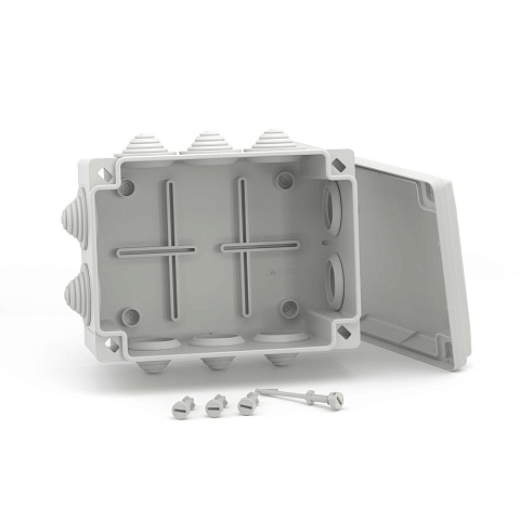 DKC Коробка распределительная 190х140х70 IP 55 10 конических сальников