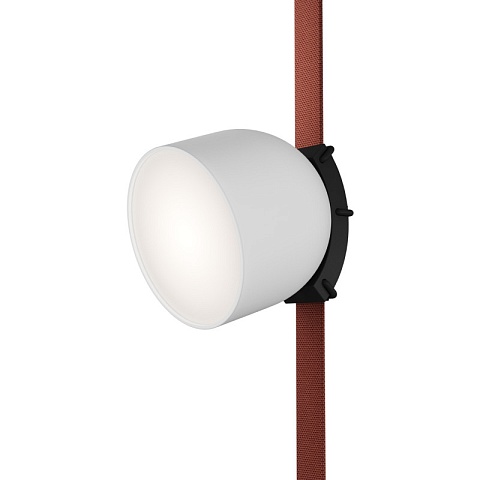 Denkirs DK5543-WH+BK Поворотный трековый светильник Belty Spot со светодиодом d100mm H107mm 48V 12W 120° 3000K IP20 белый с черным алюминий