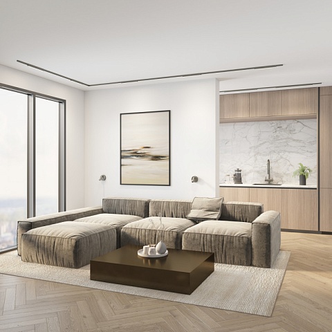 Denkirs DK5751-DN Светильник для трека SHINE LINEAR со светодиодом, L301*W19*H27, 48V DC, 12W, RA≥90, 3000K, IP20, темный никель, алюминий