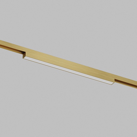 Denkirs DK5751-SB Светильник для трека SHINE LINEAR со светодиодом, L301*W19*H27, 48V DC, 12W, RA≥90, 3000K, IP20, сатинированная латунь, алюминий