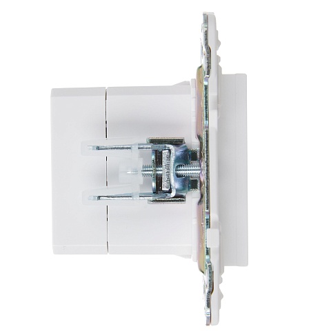 IEK SKANDY Арктический белый Розетка USB A+C 3,1А SK-R14W