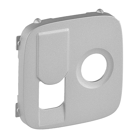 Legrand Valena ALLURE Алюм Накладка розетки TV-RJ45