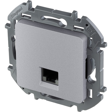 Legrand INSPIRIA Алюминий Информационная розетка RJ 45 - категория 6 - UTP