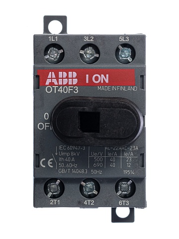 ABB OT40F3 Выключатель-разъединитель 3Р 40А с ручкой управления