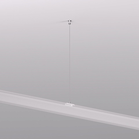 Denkirs TR2126-WH Механический подвес, для трека SMART, серия Base, IP20, 1.5м, белый, алюминий