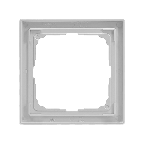 Systeme Electric ArtGallery Pure Матовое органическое стекло Белый Рамка 1-ая
