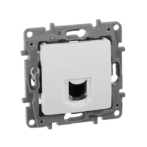 Legrand Etika Белый Розетка комп (RJ45) одинарная 6 категория  UTP