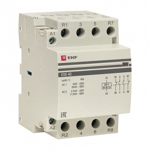 EKF PROxima Контактор модульный КМ 40А 2NО+2NC (3 мод.)