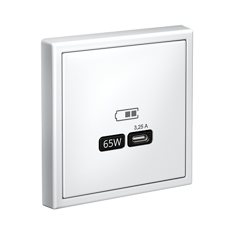 Systeme Electric ArtGallery Лотос USB Розетка тип-С 65Вт высокоскор.заряд. QC, PD, механизм