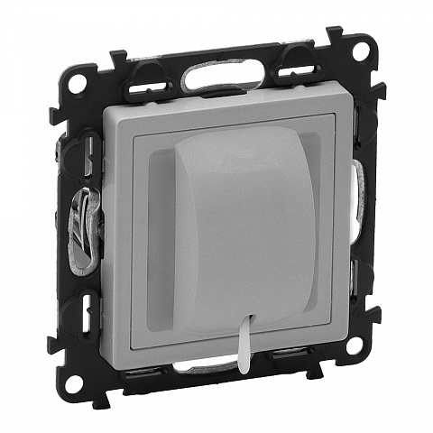 Legrand Valena LIFE DIY Алюм Выключатель кнопочный 1-клавишный со шнуром
