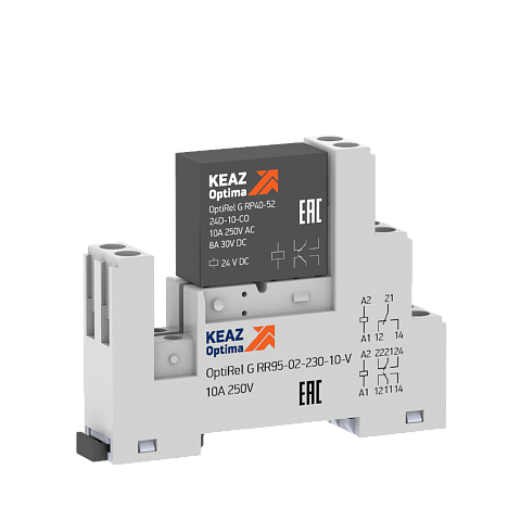 КЭАЗ Релейный модуль OptiRel G RM48-52-24D-10-V-CO-G