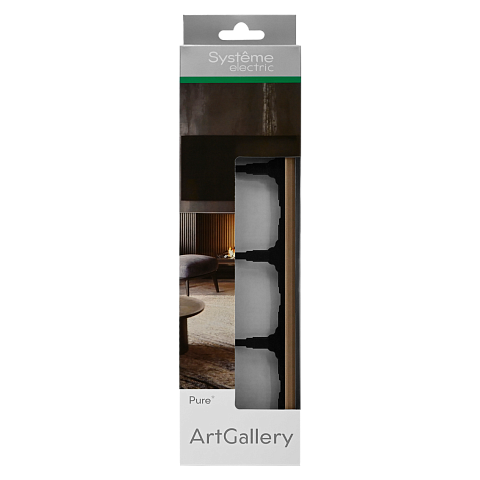 Systeme Electric ArtGallery Pure Органическое стекло Шампань Рамка 4-ая
