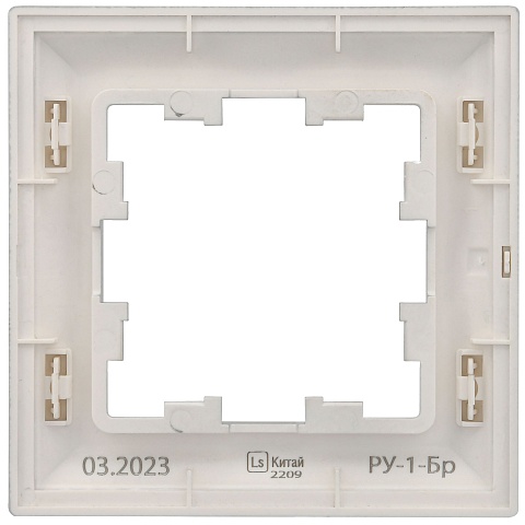 IEK BRITE DECOR Алюминий 3D-форма Рамка 1-м РУ-1-Бр