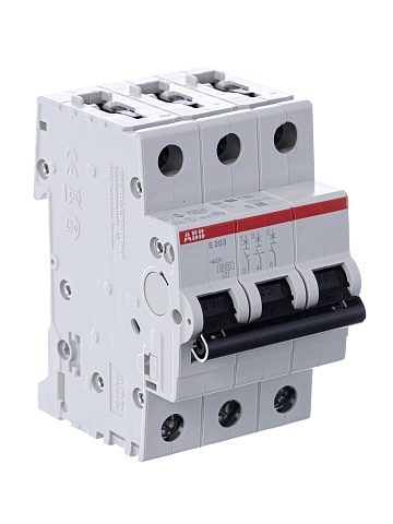 ABB S203 C6 Выключатель автоматический 3-полюсной