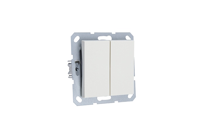 Jasmart G Слоновая кость Выключатель 2-кл проходной 10A 250V~