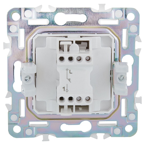 IEK SKANDY Графит Выключатель 1-клавишный кнопочный 10А SK-V14G