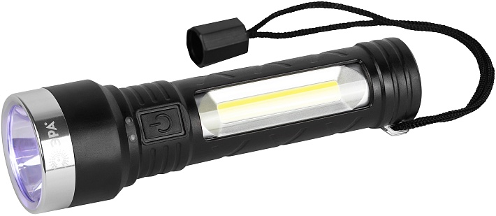 ЭРА Светодиодный фонарь  UA-501 универсальный, аккумуляторный, COB+LED, 5 Вт, резина