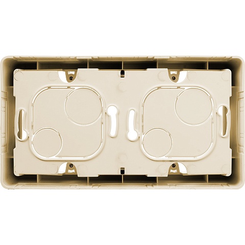 Legrand INSPIRIA Слоновая кость Коробка накладного монтажа - 2 поста