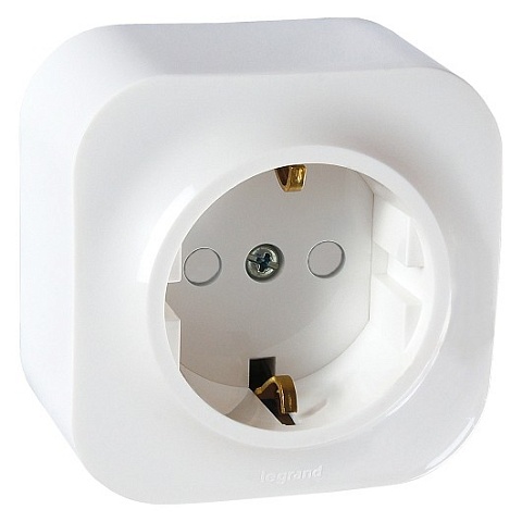Legrand Quteo Белый Розетка с/з с шт
