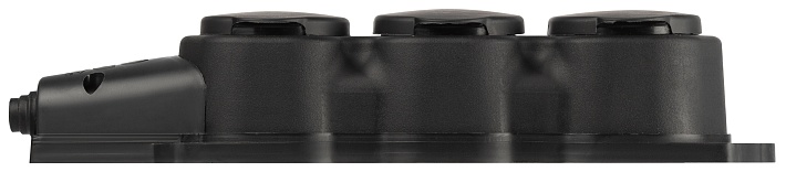 ЭРА Колодка KX-3e-B-IP44 каучуковая с заземлением 3 розетки 16A IP44 черная