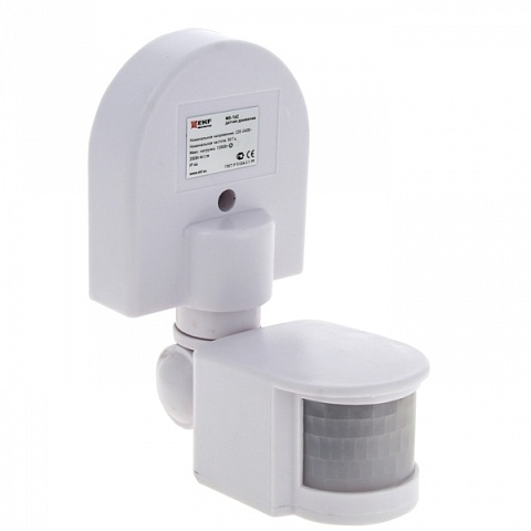 EKF PROxima ИК датчик движения наст. 1200Вт 180гр. до 12м IP44 MS-16C