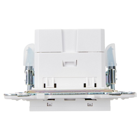 IEK SKANDY Арктический белый Розетка USB A+C 18Вт SK-R13W
