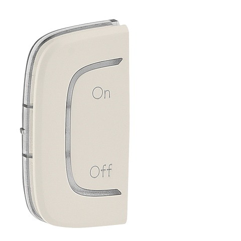 Legrand Valena ALLURE Сл.кость MyHome Накладка  мех. BUS/SCS.С сим-м "On-Off".1 модуль.Уст. слева