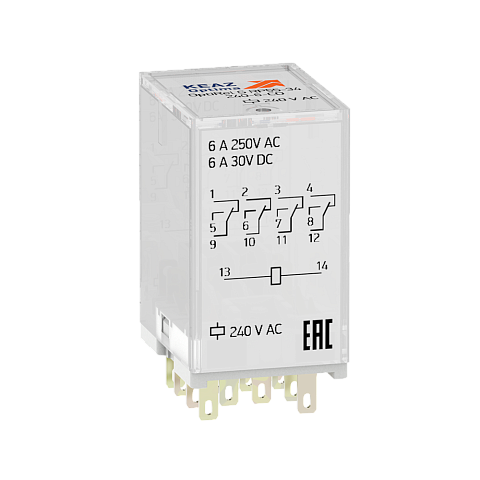 КЭАЗ Реле промежуточное OptiRel G RP55-34-24D-6-CO-S/TI
