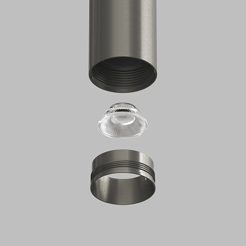 Denkirs DK5740-DN Светильник для трека SHINE SPOT со светодиодом, D35*H70, 48V DC, 6W, RA≥90, 3000K, IP20, темный никель, алюминий