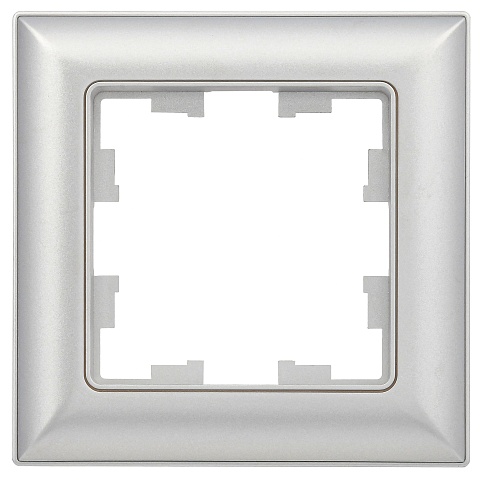 IEK BRITE DECOR Алюминий 3D-форма Рамка 1-м РУ-1-Бр