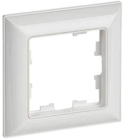 IEK BRITE DECOR Белый 3D-форма Рамка 1-м РУ-1-Бр