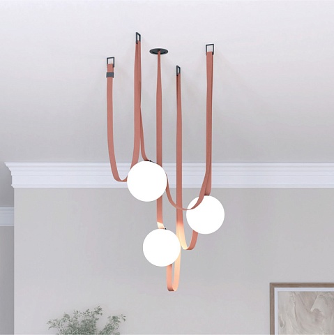 Denkirs DK5551-BK Трековый светильник Belty Orb со светодиодом d150mm H147mm 48V 10W 120° 3000K IP20 черный пластик