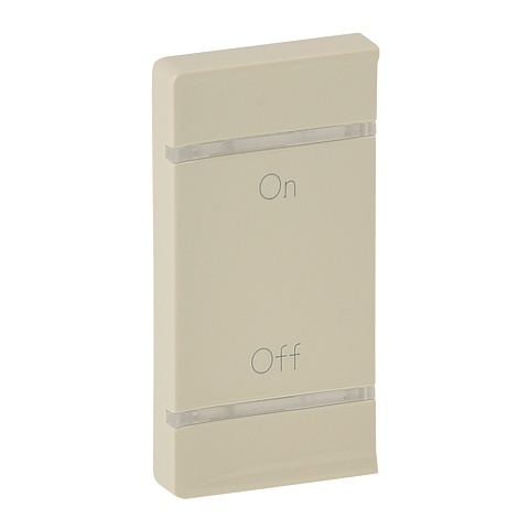 Legrand Valena LIFE Сл.кость MyHome Накладка для мех. BUS/SCS.С сим-м "On-Off".1 модуль.Уст. слева