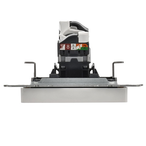 IEK BRITE BASE Белый Розетка комп. RJ45 кат.5E РК10-БрБ