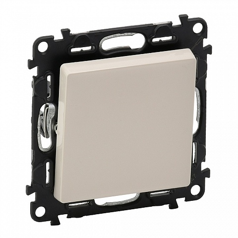 Legrand Valena LIFE DIY Сл.кость Выключатель кнопочный 1-клавишный, 6А 250В