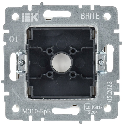 IEK BRITE Заглушка с суппортом МЗ10-БрБ белый