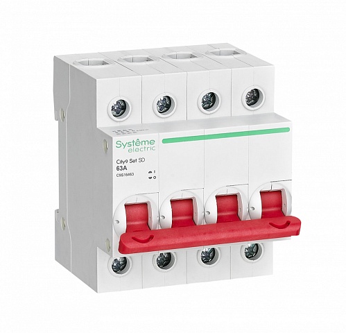 SE City9 Set Выключатель нагрузки (ВН) 4P 63А 400В